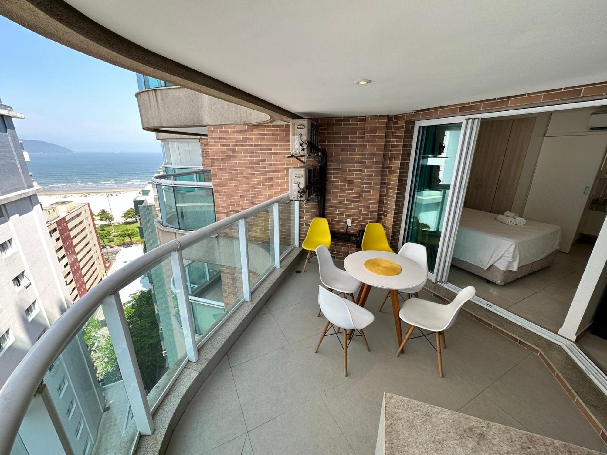 Estanconfor Santos Com Vista Mar 6 Ac Garagem Alto 17º Andar Apartment Exterior photo